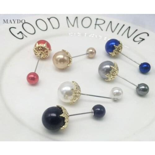 TZ39 12PCS Fashion Colorful Brooches Ball Shape Muslim Style Brooch For Scarf Fabric Shawl Women Rhinestone Brooch