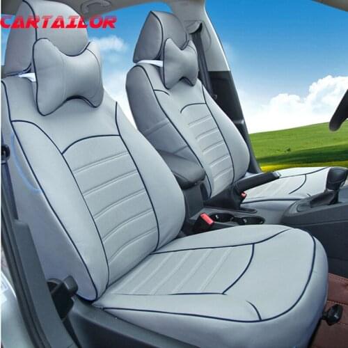 CARTAILOR PU leather seat covers for BMW 1 Series 116i & 118i car seat cover set black automobiles seats supports accessories