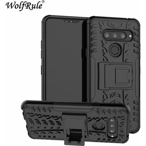 Wolfrule Phone Cases For LG V40 Case Dual Layer Armor TPU+PC Shockproof Back Full Case For LG V40 Cover Funda For LG V40 ThinQ