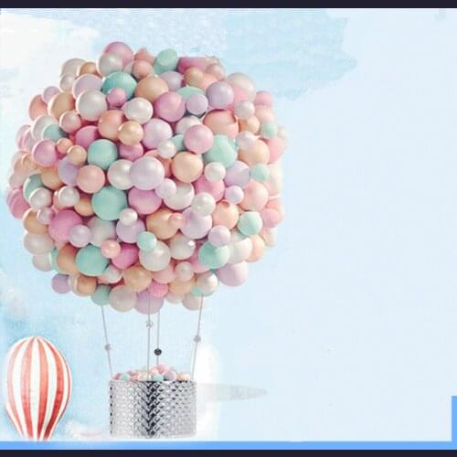 Birthdays Layout Halloween Macaron Round Shape Balloons Wedding Bachelorette Party Decoration Accessories