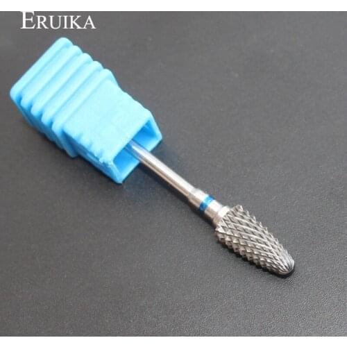 ERUIKA 1pc Blue M Carbide Nail Drills Bit Nail File for Electric Pediucre Polishing Tools Nail Salon Drill Rotary Accessory