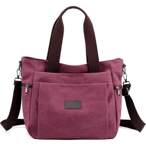 Woman Canvas Handbags Female Single Shoulder Bags Big Capacity Girls Crossbody Pack Vintage Ladies Totes Bolsas High Quality