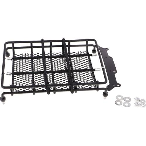 1/8 1/10 Scale Metal Roof Rack with Luggage Cord for Traxxas TRX4 Axial SCX10 D90 D110 CC01 Accessory