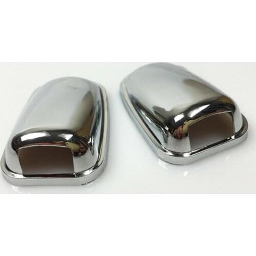 2Pcs/Set ABS Chrome Car Wiper Sprinkler Head Water Spray Nozzle Wiper Water-jet Decorative Cover Trim For Ford Focus Cmax Fiesta