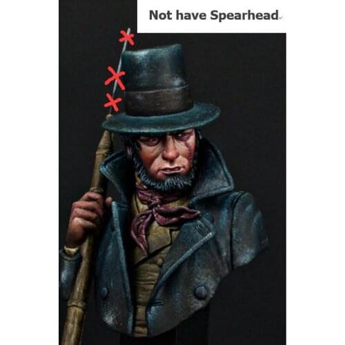 Unassambled 1/12 ancient man bust (not have Spearhead part ) Resin figure miniature model kits Unpainted