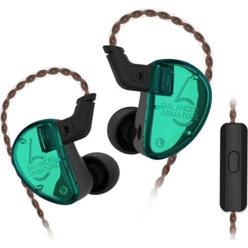 KZ AS06 Balanced Armature Driver Earphone 3BA HIFI Earbuds Bass In Ear Headset Monitor DJ Headphones 3.5mm Jack Wired Earphones