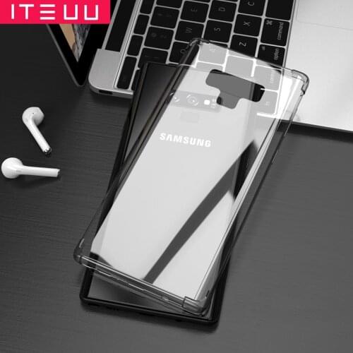 ITEUU TPU Super Anti-Knock Case for Samsung Galaxy Note 9 Shockproof Air Bag Clear HD Transparent Back Cover for Samsung Note9