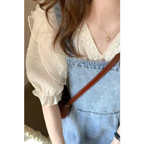 蒙跃 Short Sleeve Shirts For Women