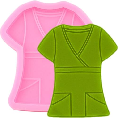 Doctor Clothes Silicone Mold Craft Custom Keychain Molds Necklace Moulds DIY Handmade Jewelry Mould