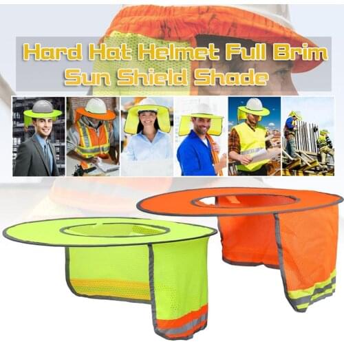 Sun Protection Helmet Reflective Hard Hat Sun Visor Neck Sun Shield for UV Protection Fits Safety Helmets for Construction