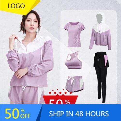Sports Suit Womens New Gym Running Quick Drying Clothes Cross-Border Large Size Professional High-End and Fashionable Yoga