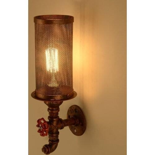 Loft retro industrial light restaurant project lighting American Bar corridor balcony steam punk wall lamp wall sconce bra