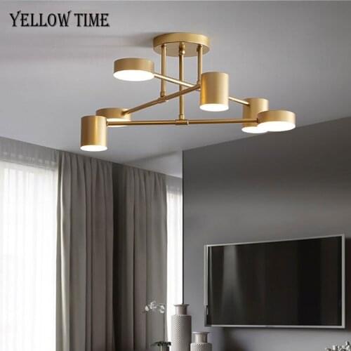 Luminaires Modern LED Chandelier Lighting For Living room Bedroom Dining room Kitchen Indoor Chandelier Lamp Black&White&Gold