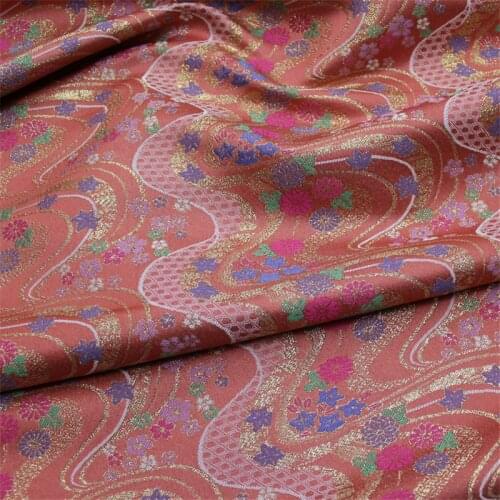 CF1018 Japanese Style Fabrics For The Kimono Mens Clothes Brocade Fabric Home Textiles Decoration Fabric Handbag DIY Fabrics