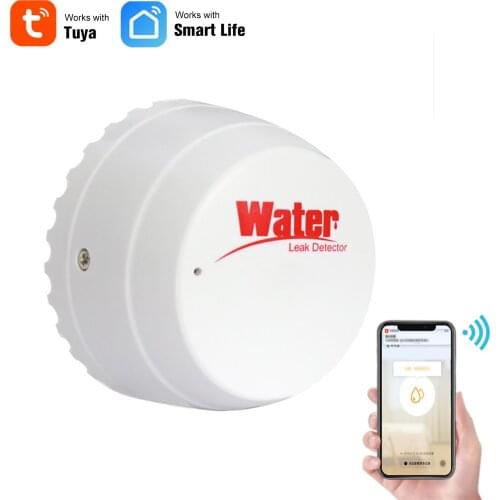 Tuya Smart WIFI Water Leak Sensor Water Leakage Intrusion Detector Alert Water Level Overflow Alarm