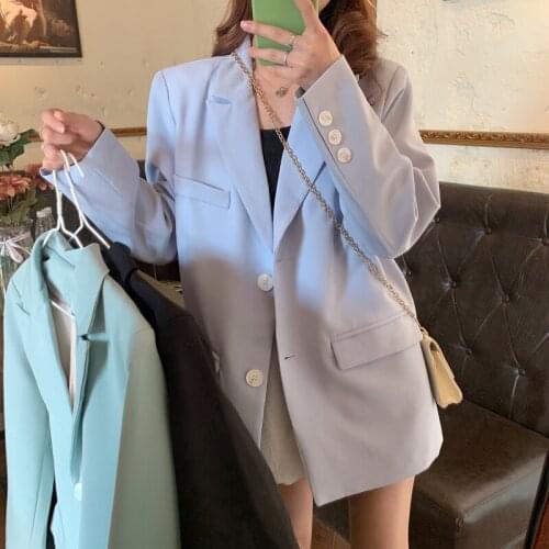 Senior sense suit coat womens spring and autumn thin 2021 new design sense leisure fried street small suit top