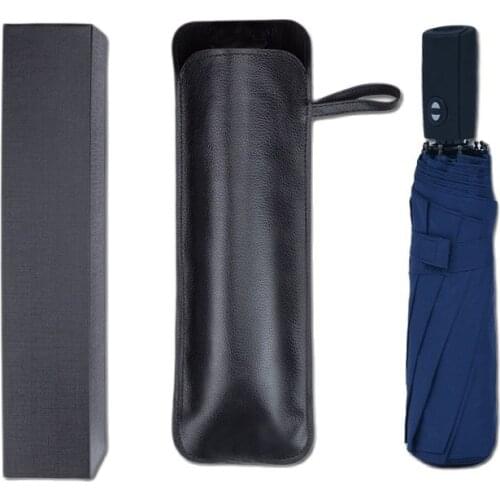 Big Fully Automatic Umbrella Folding Parasol UV 10K Windproof Umbrella Sun Men and Women Rain Umbrellas Gift Box Parapluie SY225