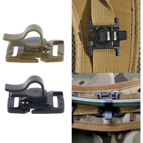 1 x Plastic Hydration Tube Clips Tactical Military Hydration Tube Clips Rotatable Water Bladder Tube Clip