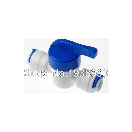 1 PCS Equal Straight 3 8 OD Tube Ball Valve Quick Connect Aquarium RO Water