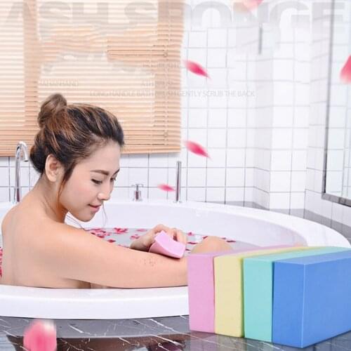 1 pcs Scrub Shower Infant Baby Bath Scrubber Face Cleaning Sponge Adult Body Cleaning Spa Sponge Random Color