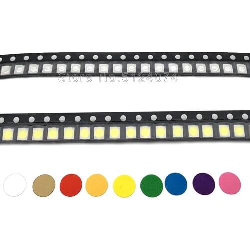 100pcs LED 1210 3528 SMD bead Warm White/Cool white/RGB/Red/Orange/Yellow/Green/ice blue/Purple UV/Pink light emitting diode