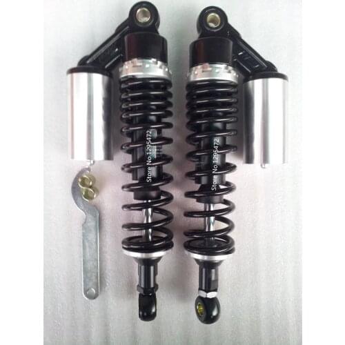 12 5/8" 320mm Pair Air Shock Suspension Absorber for Motorcycle Gokart ATV Quad black silver