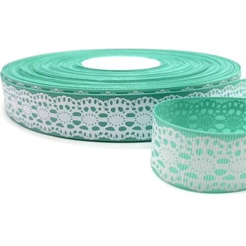 5yards 25mm 1" Grosgrain Ribbon Printed Pattern for Christmas Wedding Decoration DIY Sewing Handmand Craft Accessories #05