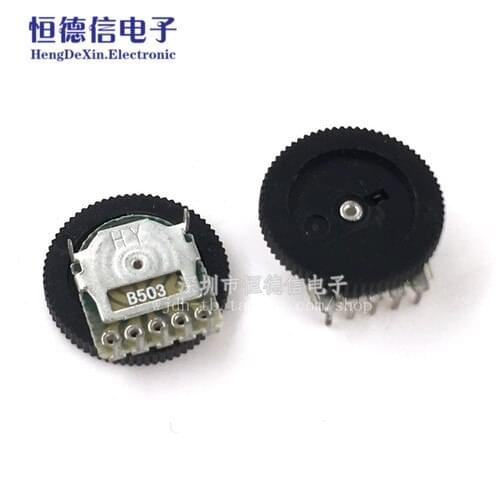 50pcs/lot Double dial B503/103/102 for 5 feet 10K gear potentiometer 16*2 MM dial potentiomete