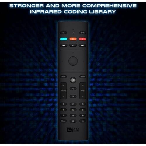 6-Axis Gyro Voice Remote G40S 2.4GHz Wireless Air Mouse for PC Android TV Box Electronic Smart Home Accessories