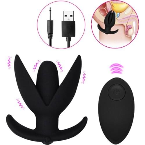 Remote Control Anal Plug Vibrator 10 Modes Vibration Anal Dilator Sex Toy For Couples Women Men Invisible Wearable Anal Expander