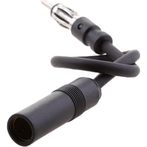 Car Auto Vehicle Antenna Extension Cord Male to Female AM/FM Radio Adapter Cable 25cm M/F Connector