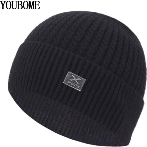 Brand Female Winter Knitted Hat Mens Winter Beanie Women Winter Hats For Men Skullies Beanies Bonnet Gorro Male Beanie Hat Cap