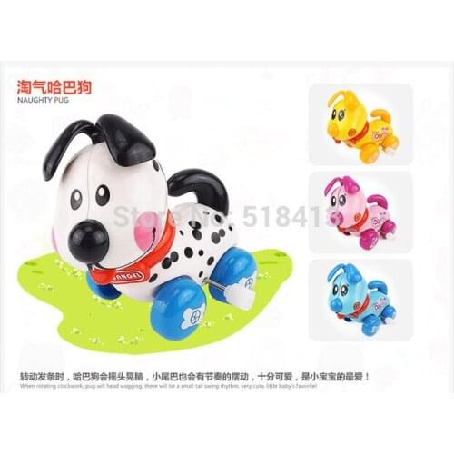 Pull Back Dog Child Clockwork Wind Up Toys Cute Walk For Kids Children Plastic Animal Shape Lovely Toy Gifts 2021