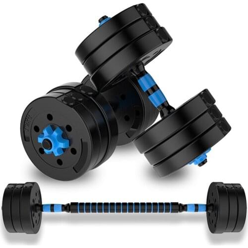 Mens Home Fitness Equipment Environmental Protection Free Combination Disassembly Rubberized Dumbbells