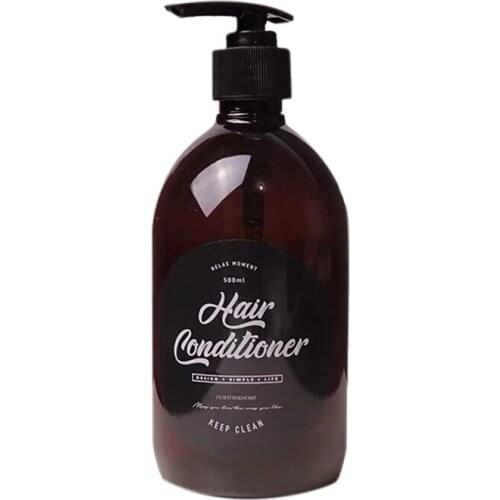 Ins 500ml Dispensing Bottle Shower Gel Conditioner Empty Bottles Lotion Shampoo Press Pump Sub-Bottle Liquid Storage Bottles L