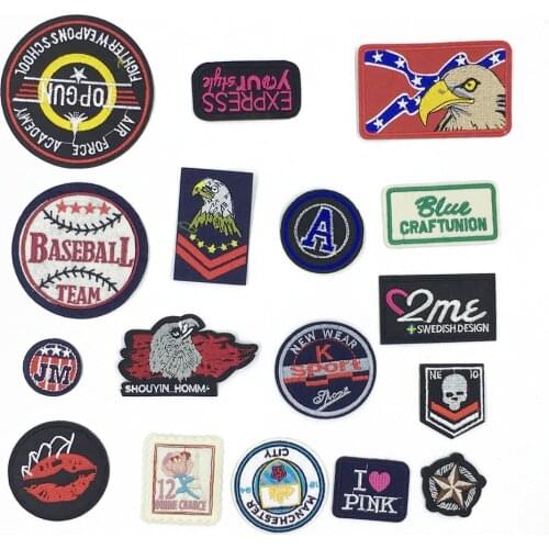 Exquisite English Alphabet Badge Stickers DIY Embroidery Cloth Stickers Clothes Pants Ironing Hot Melt Glue Patch Decoration