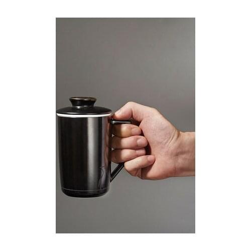 Color Changing Ceramic Tea Mug With Lid Filter Tea Cup Creative Office Water Cup Drinkware Personality Birthday Gift