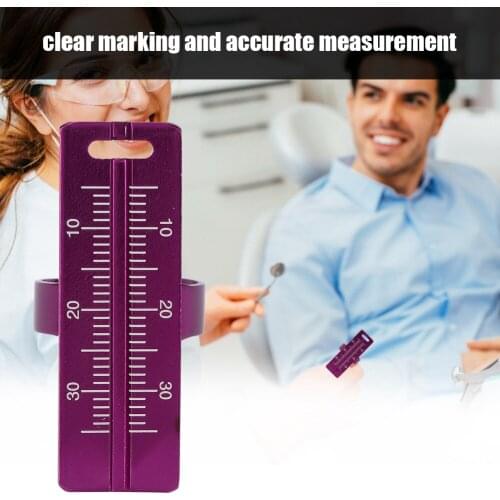 1 Pcs Small Size Root Aluminum Alloy Dental Finger Ring Ruler Instrument Dentist Equipment Accurate Measuring Root Canal Tool
