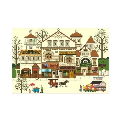 Dim 03528 The carriage in front of the castle Counted Cross Stitch 11CT 14CT 18CT Cross Stitch Kits Embroidery Needlework Sets