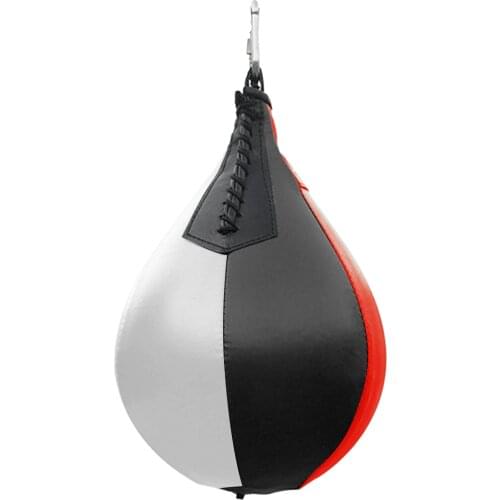 Boxing Speed Ball Leather Hanging Punching Bag for Thai Fitness