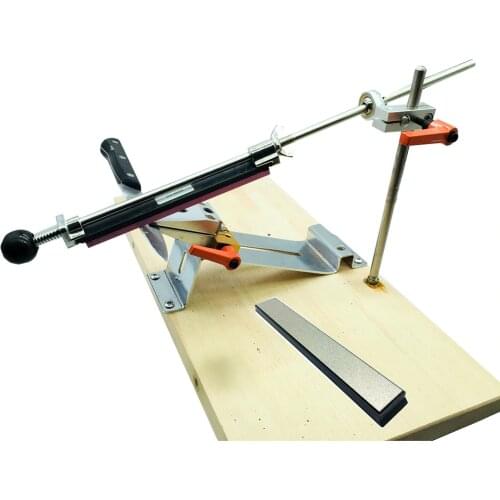 Retrofit Modified Ruixin Pro Knife sharpener system New Cross slider Reversal clip Edge sharpener with one diamond stone 500
