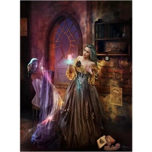 Enchanted Cross Stitch Kits Oil Painting Color 14CT Unprinted For DIY Embroidered Handmade Arts Set Wall Home Decor Handmade