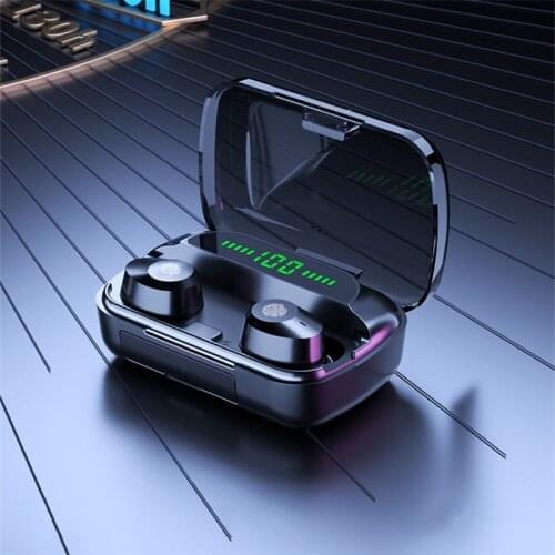 M5 Earphones Charging Box Wireless Headphone 9D Stereo Sports Bluetooth-compatible Waterproof Earbuds Headsets With Micro