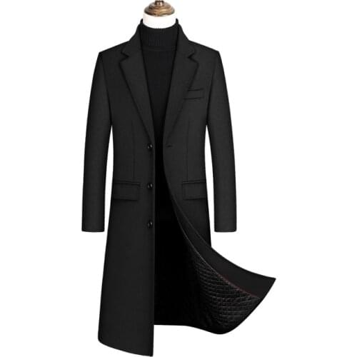 New woolen overcoat in autumn and winter, men clothing,coat men, winter coat men, coats for men,men winter coat,Wool content 30