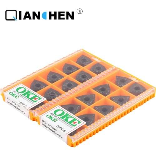 OKE 10pcs/lot High Precision High Performance High Strength CNC WNMG080404-OPM OC2125 Industry Carbide Inserts Hard Alloy