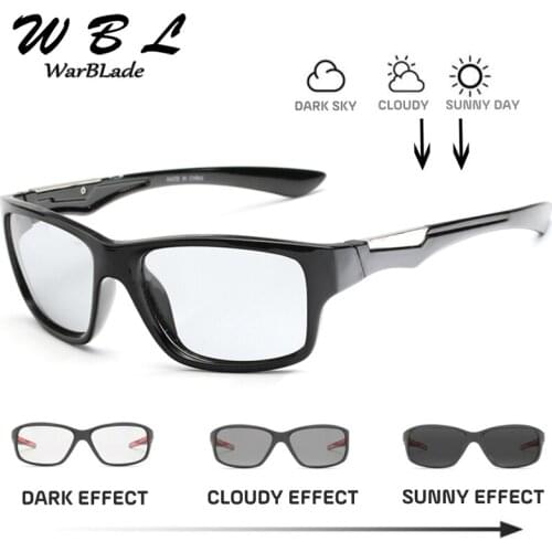 WarBLade Photochromic Sunglasses Polarized Men women driving change color goggles Photochromic sun glasses 1824 2019 New