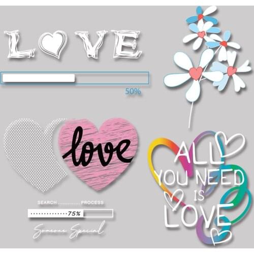 Fresh Flowers simple patterns Patches for clothing Applique on Clothes Chest badges Washable Patches for Kids Clothing Jacket