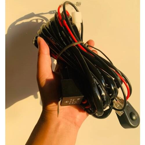 Universal 12V LED Work Light Bar Power Switch Wiring Harness Kit 40A Relay Fuse Set For Car Truck Motorcycle headlight Spotlight