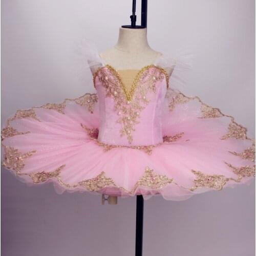 New Sequin Professional Ballet Tutu Skirt Pink / Blue Child Adult Swan Lake Ballet Dance Costumes For Girls Pancake Tutu