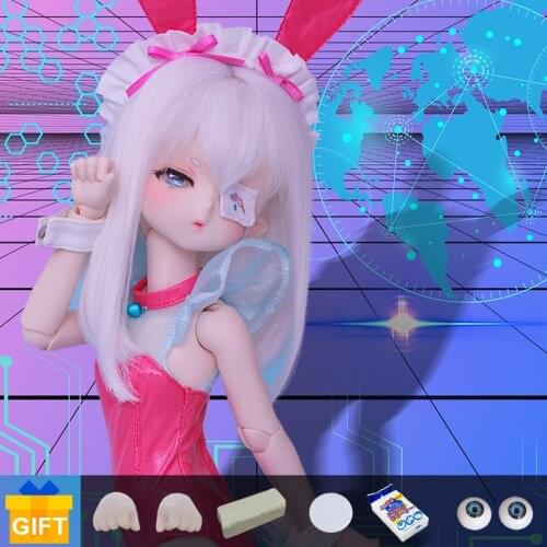 1/4 BJD Doll Berni Anime Figure Bunny Girl fullset Resin Toys for Kids Surprise Gifts for Girlfriends Halloween Rabbit Christmas